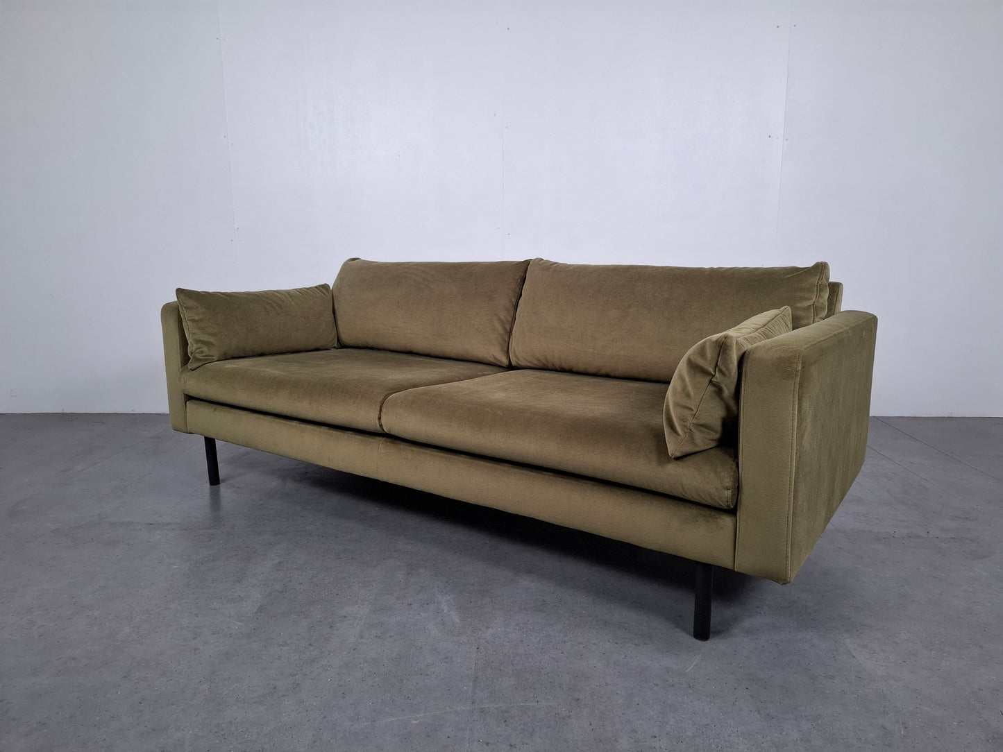 Velvet 2 zits bank | Mosgroen