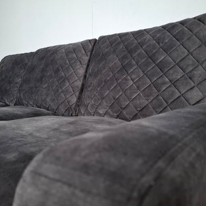 Urban Sofa: By Ira Ness velourse hoekbank | Grafiet grijs