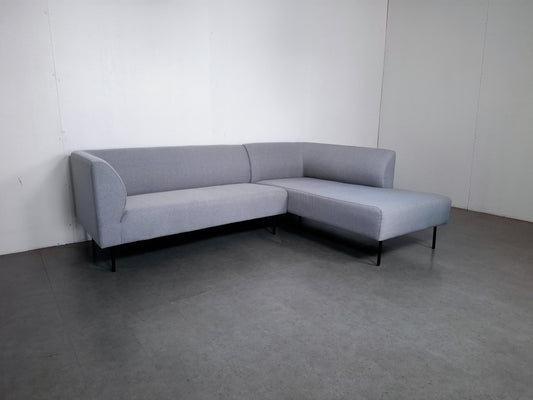 Compacte 3 zits Hoekbank | Licht grijs