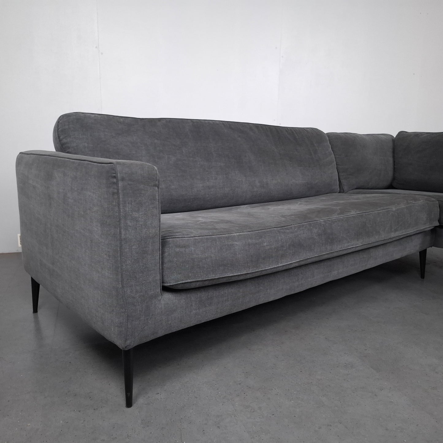 Vt Wonen, Crew Grey hoekbank | Jeans grijs