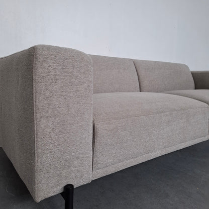 BY SIDDE Odin 4 zits bank met hocker | Grijs