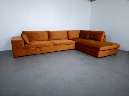 Velourse Hoekbank met 2 sets Hoezen | GRATIS BEZORGING | Gereinigd