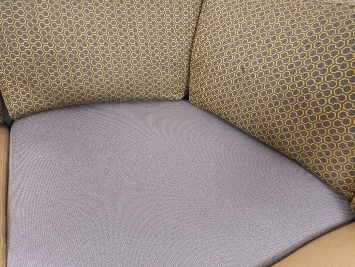 Rolf Benz designer hoekbank | Licht grijs & geel