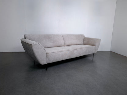 Complete set van Montel: 4 zits & 2,5 zits Bank met Hocker | Gemeleerd