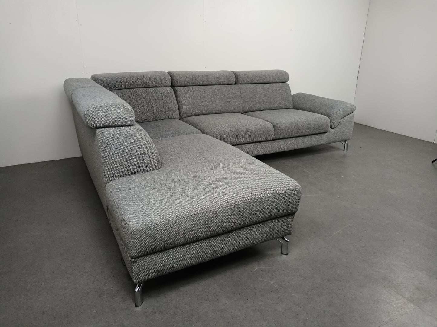 Montel Urban hoekbank | Licht grijs (gemeleerd)