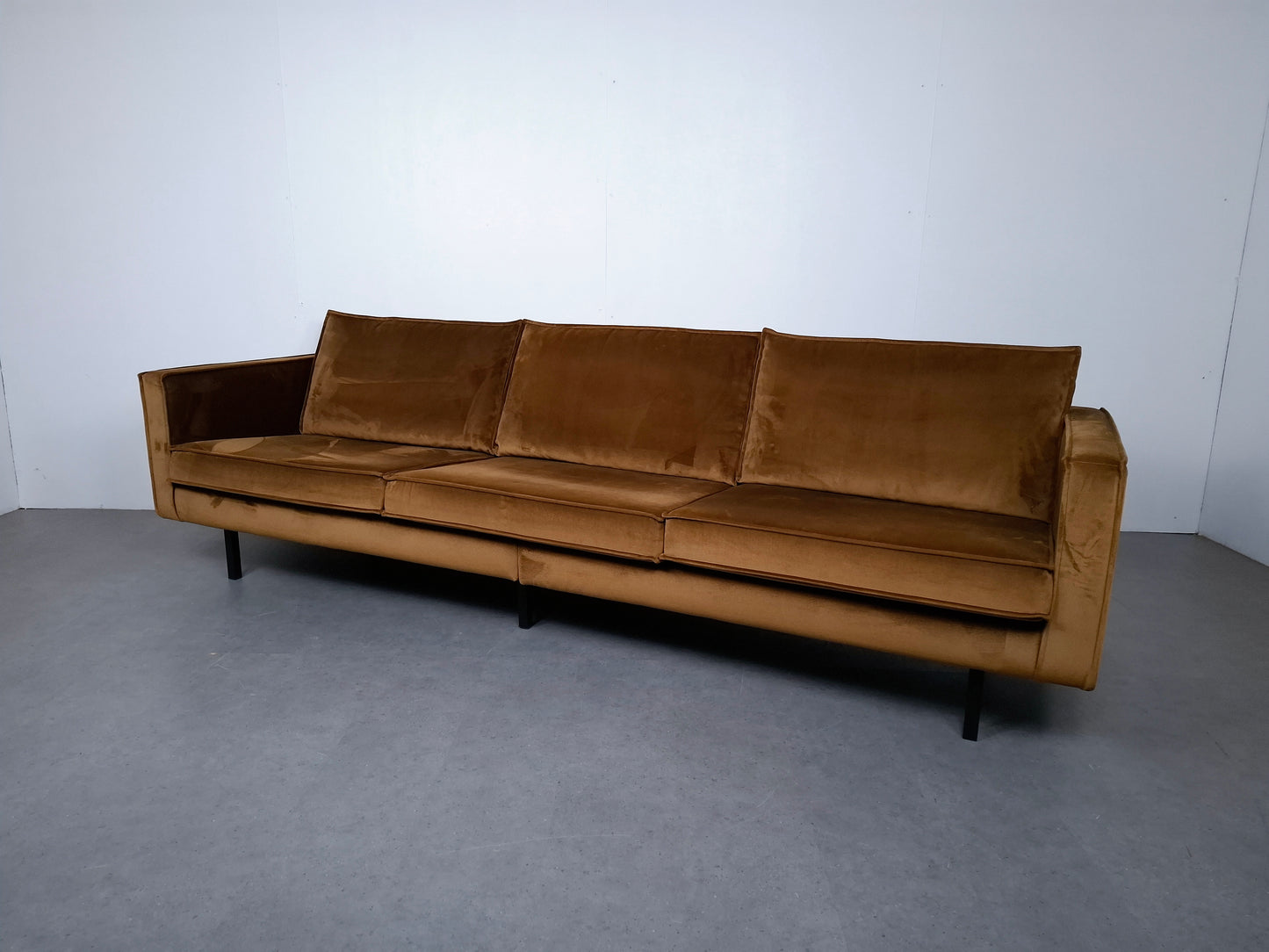 BePureHome Rodeo velvet 3 zits bank | Geel