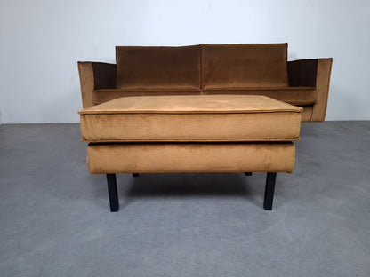 BePureHome 2 zits Bank met Hocker | Honing geel